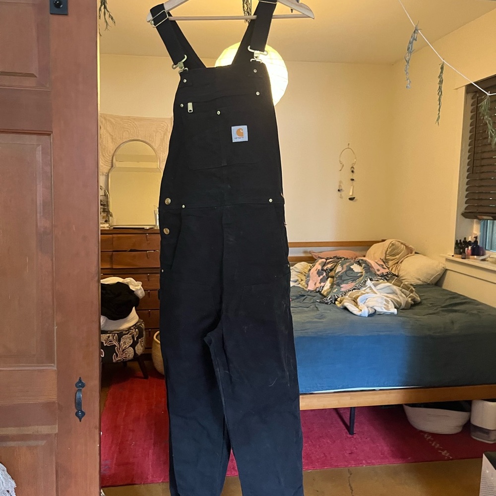 Carhartt Black Cotton Overalls